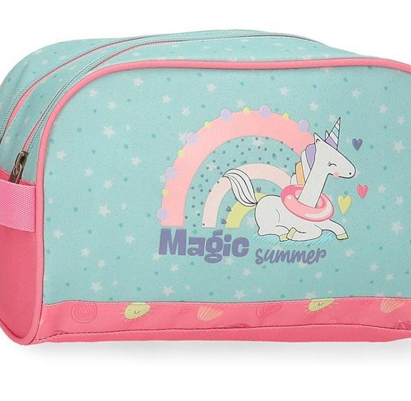 ENSO MAGIC SUMMER dečiji neseser sa 2 pregrade - pink