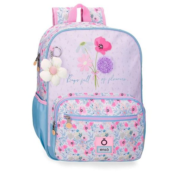 ENSO FULL OF FLOWERS ranac za školu - pink
