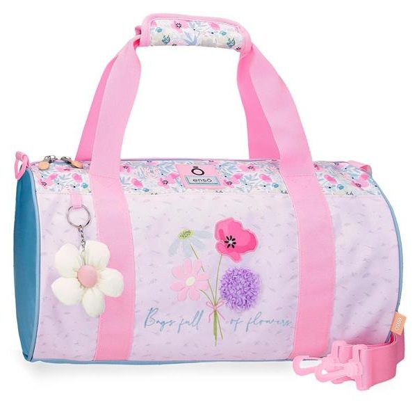 ENSO FULL OF FLOWERS dečija putna torba - pink