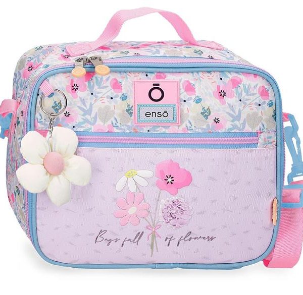 ENSO FULL OF FLOWERS dečija torba na rame - pink