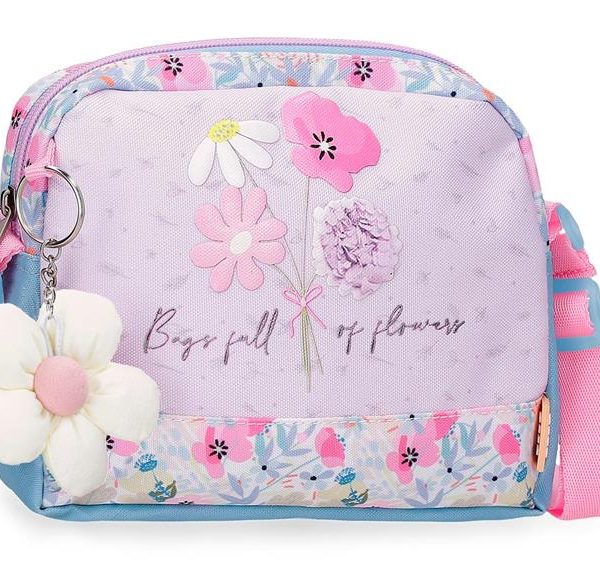 ENSO FULL OF FLOWERS dečija torba na rame - pink
