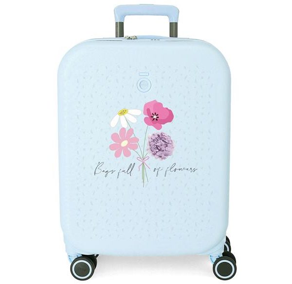 ENSO FULL OF FLOWERS dečiji kofer 55 cm - sky blue