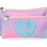 ENSO FREE SPIRIT prazna pernica sa 3 pregrade - pink