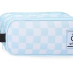 ENSO FLEUR ženski neseser sa 3 pregrade - sky blue
