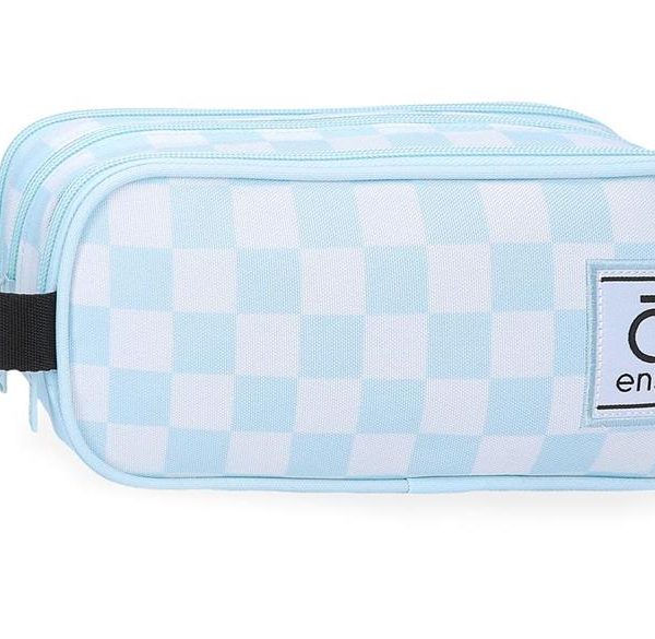 ENSO FLEUR ženski neseser sa 3 pregrade - sky blue