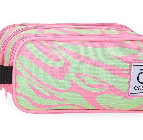 ENSO FLEUR ženski neseser sa 3 pregrade - pink