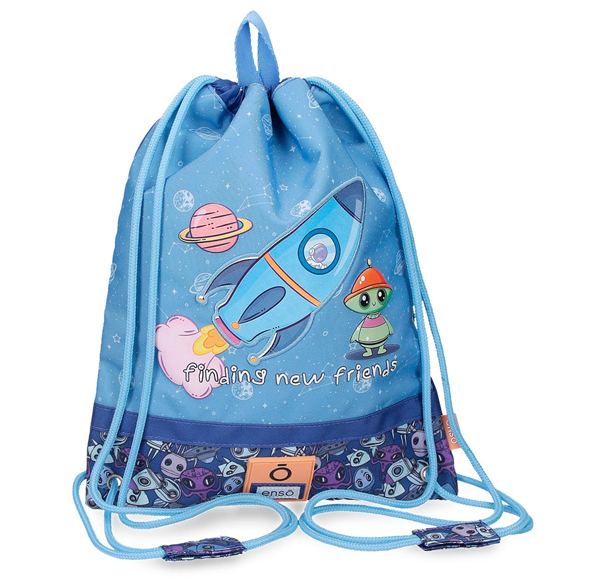 ENSO NEW FRIENDS dečija torba za užinu - plava