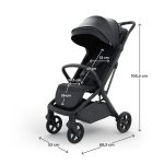 Kinderkraft kolica NUBI 3 MIDNIGHT BLACK - Слика 5
