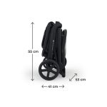 Kinderkraft kolica NUBI 3 MIDNIGHT BLACK - Слика 6