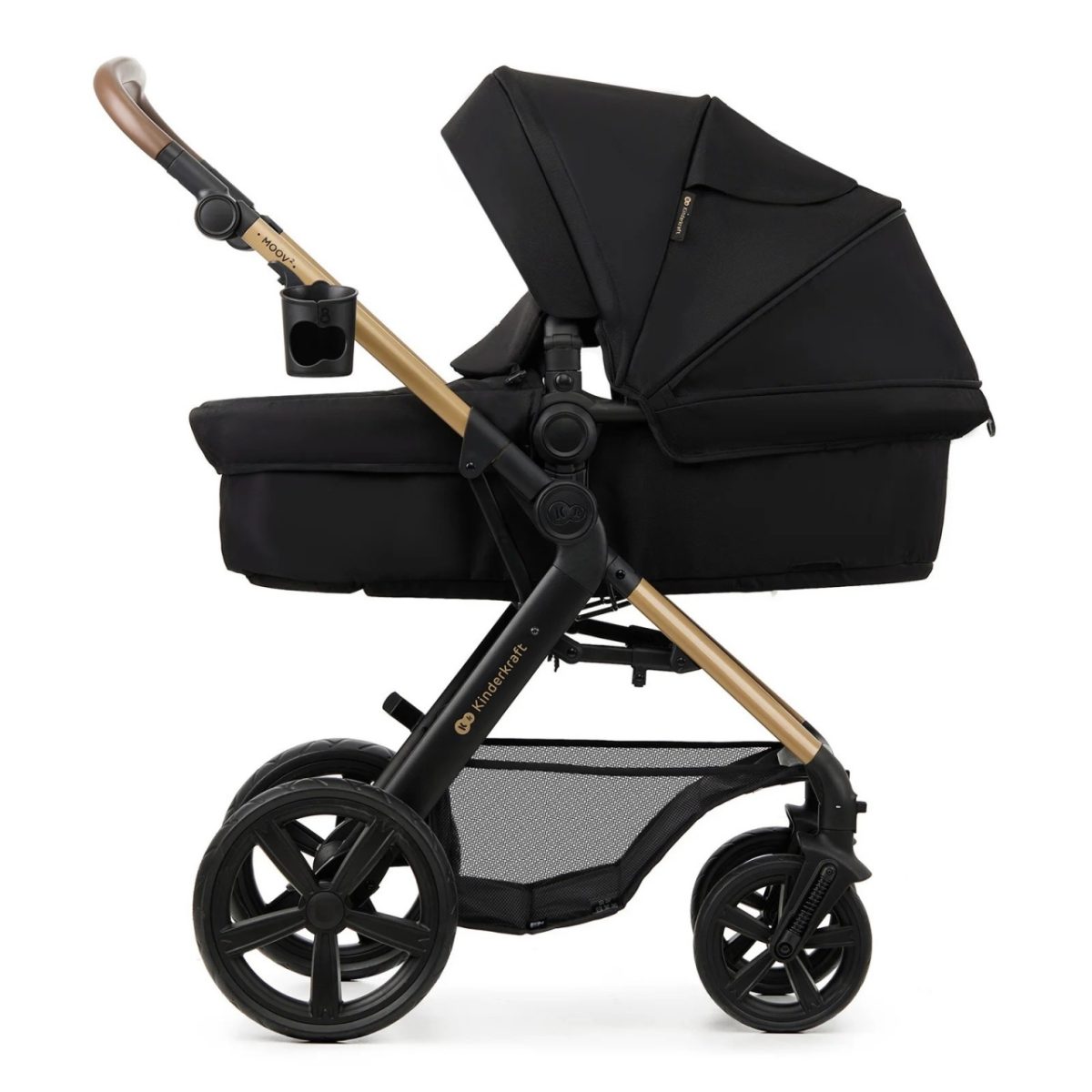 KINDERKRAFT MOOV 2 KOLICA ZA BEBE 3U1 PURE BLACK - Слика 2