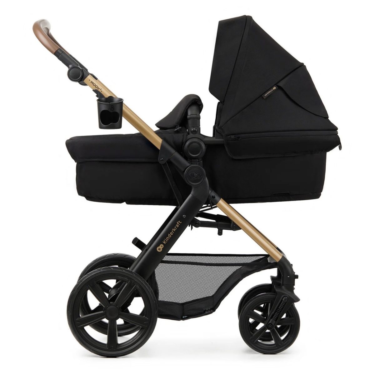 KINDERKRAFT MOOV 2 KOLICA ZA BEBE 3U1 PURE BLACK - Слика 3