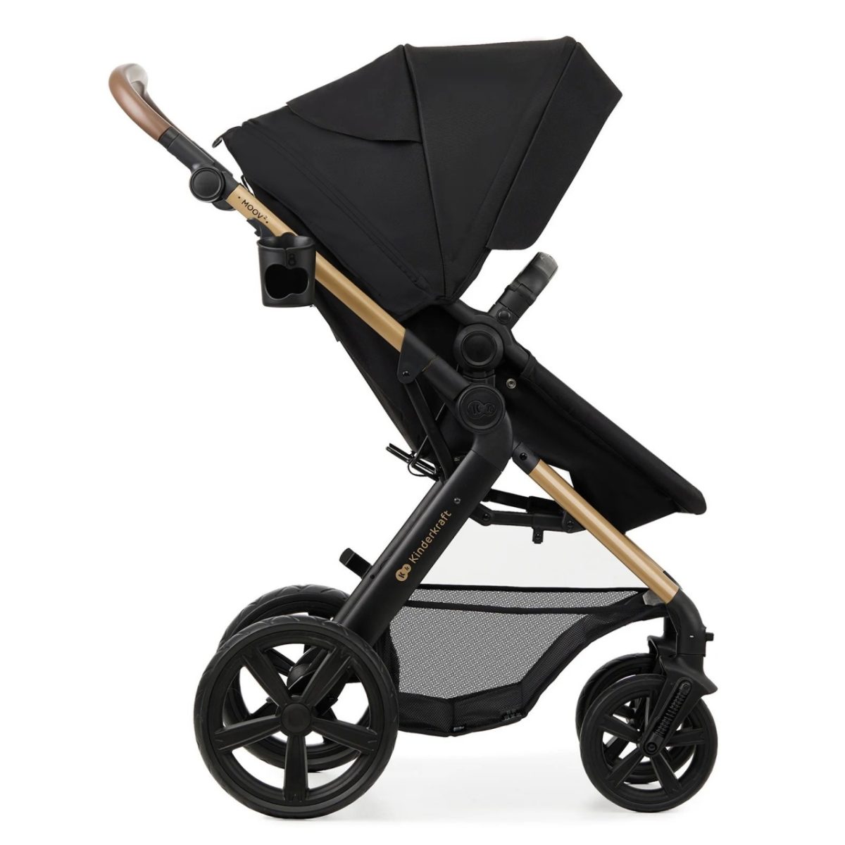 KINDERKRAFT MOOV 2 KOLICA ZA BEBE 3U1 PURE BLACK - Слика 5