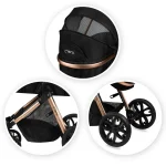 MoMi Limuru kolica za bebe 2u1 Black - Слика 15