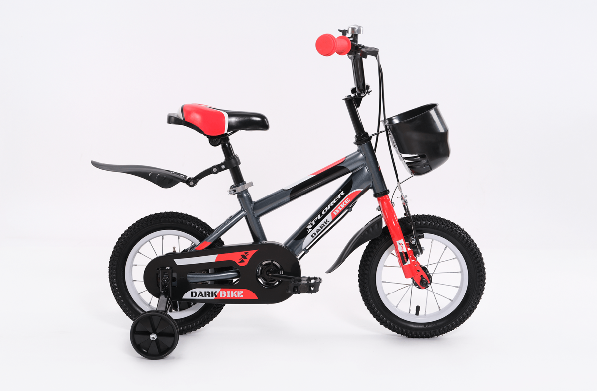 Xplorer kids bicycle DARK black-red 12" - Слика 1