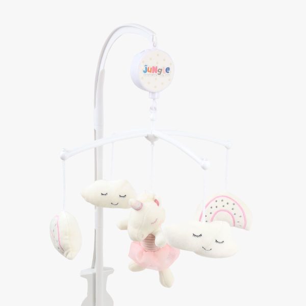 Jungle muzička vrteška bež jednorog