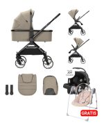 LORELLI KOLICA ZA BEBE REYA 3u1 - BROWN I GRATIS LEZALJKA PORTOFINO