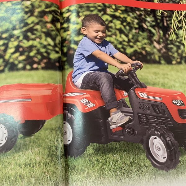 Traktor sa prikolicom crveni Dolu 081469