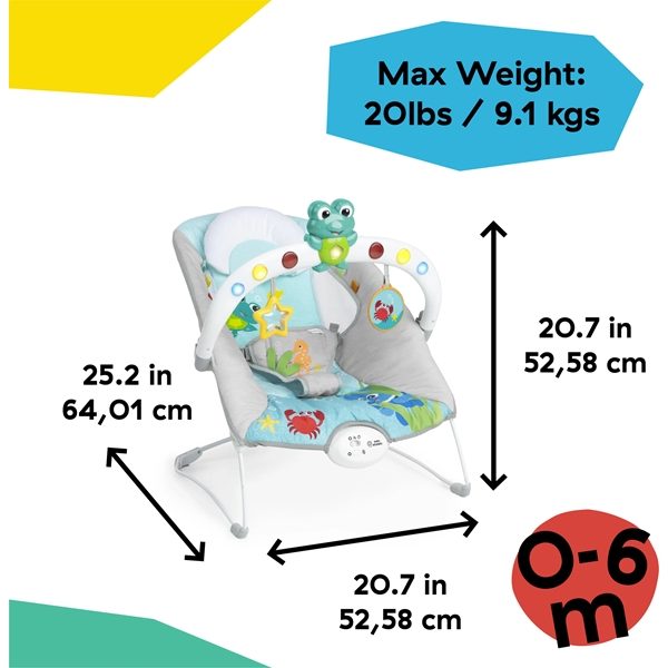 KIDS II BABY EINSTEIN  MUZICKA LEZALJKA KICK TO IT NEPTUNE™ 13102 0-6M (MAX 9KG)