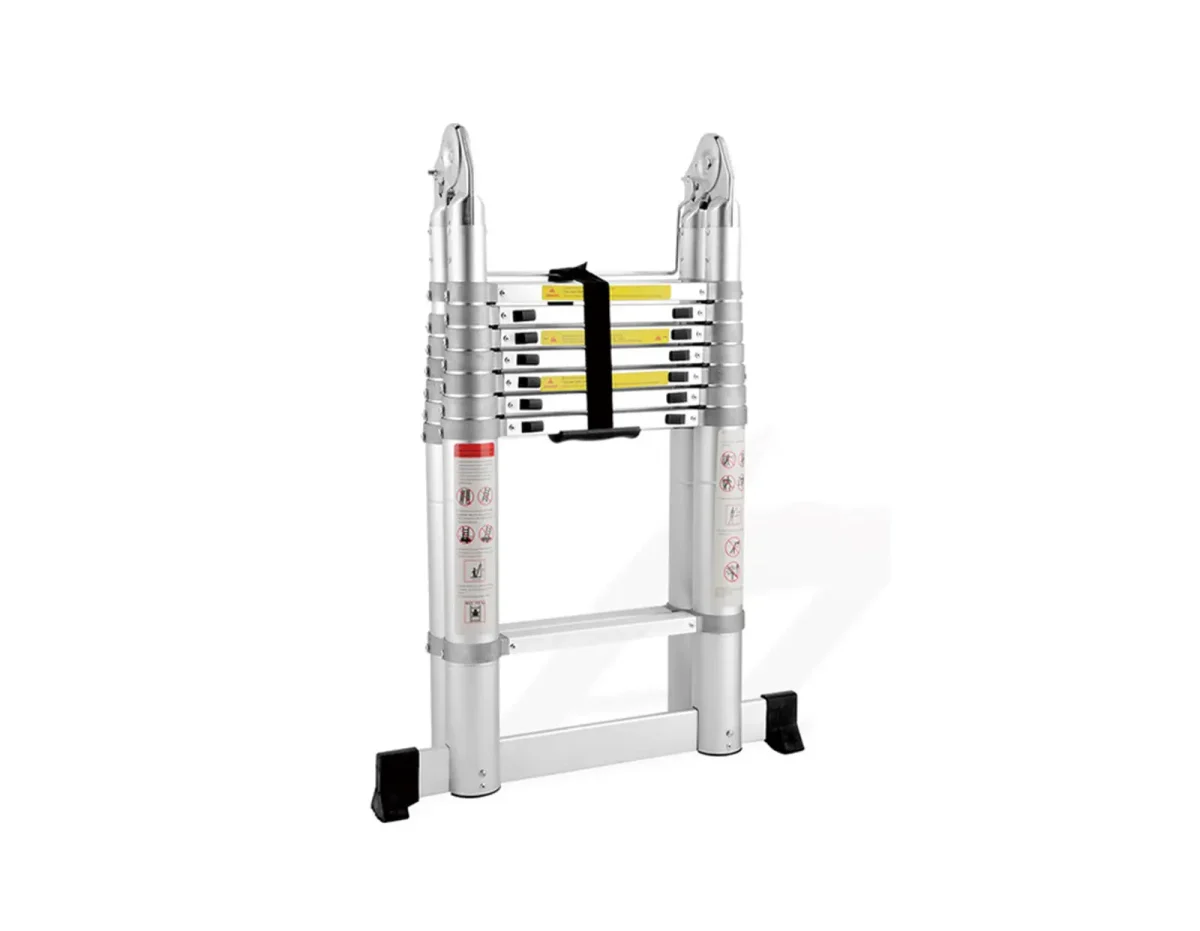 SuperStep Duple FULL Aluminijumske Teleskopske Merdevine 2,5+2,5m - Слика 4