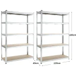 SuperHome 180x120x45cm 5x225kg Metalna Montažna Polica - Слика 4