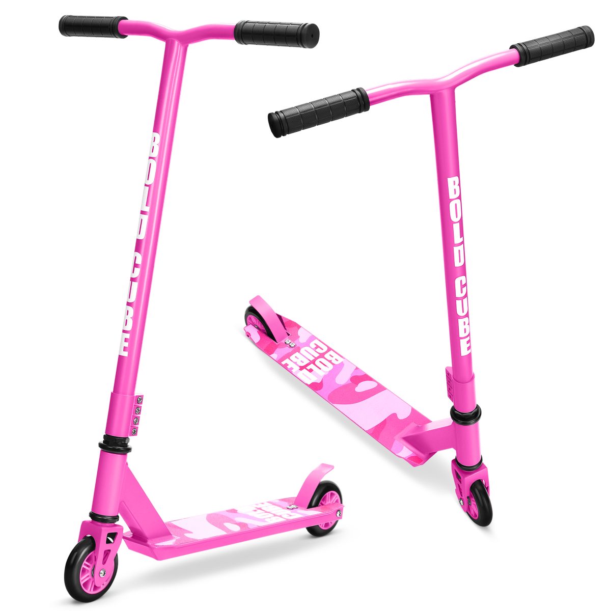 Trotinet za decu Stunt scooter 2 točka do 100 kg roze Bold Cube - Слика 9