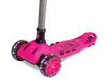 Sklopivi trotinet za decu Maxi Twist sa 3 svetleća točka do 50kg roze Cool Wheels - Слика 3
