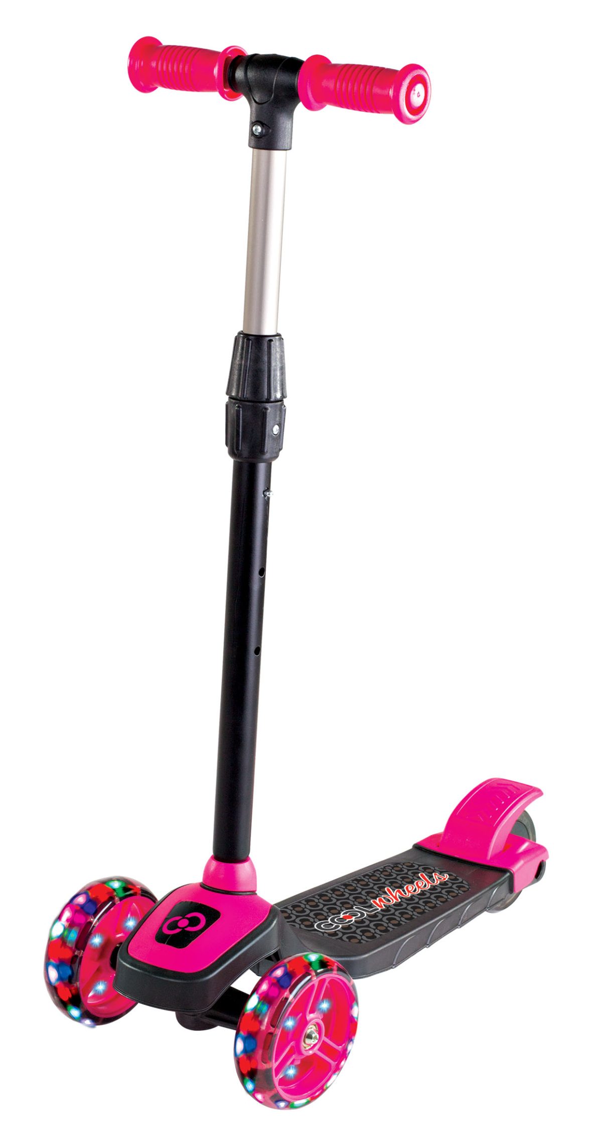 Trotinet Twist Scooter svetleći  sa 3 točka do 40kg roze Cool Wheels - Слика 8