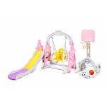 TOBOGAN + LJULJA 161x155x103 PINK - Слика 7