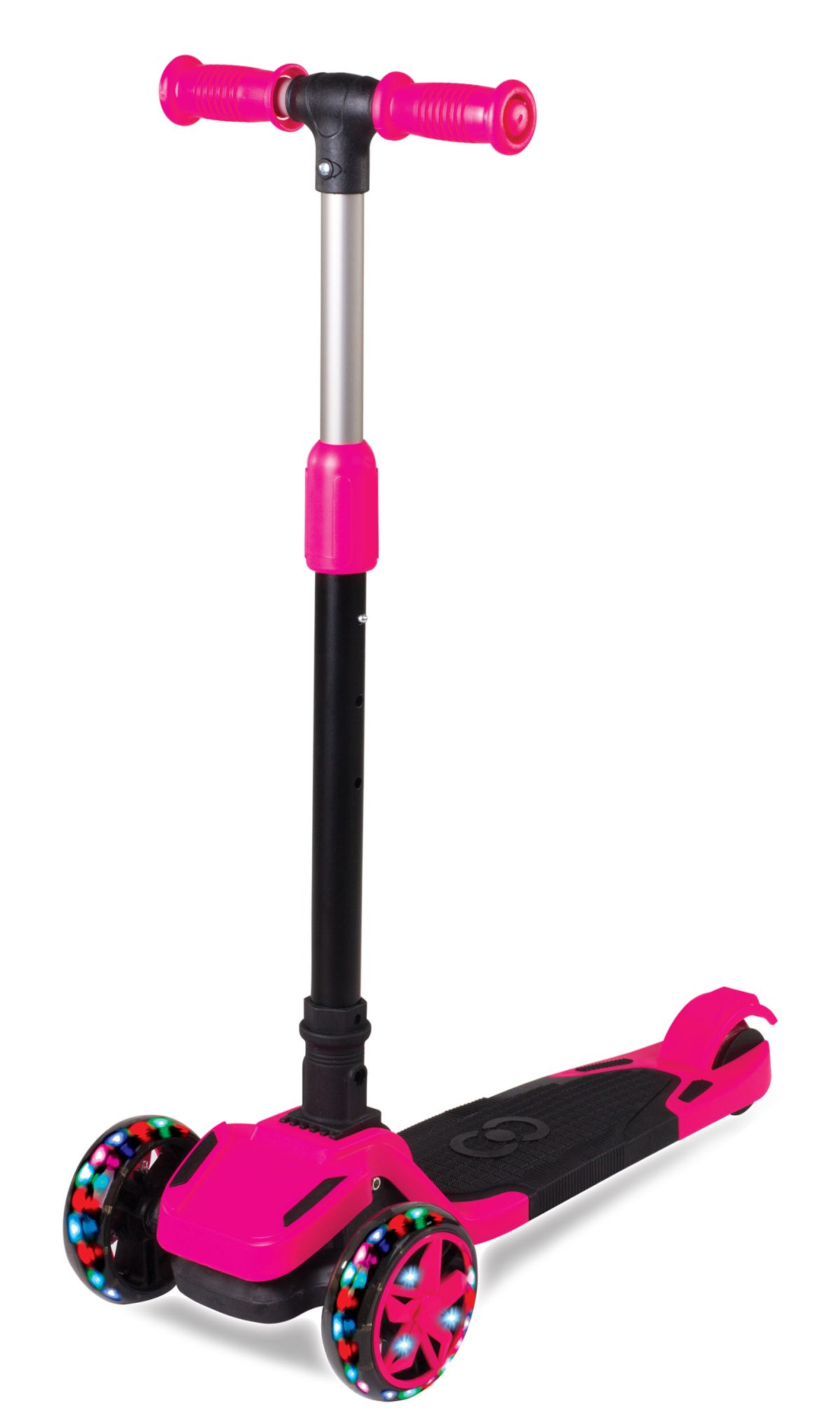 Sklopivi trotinet za decu  Tulpar svetleći sa 3 točka do 30 kg roze Cool Wheels - Слика 6