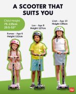 Sklopivi trotinet za decu Swift 3 svetleća točka do 50kg zelena Bold Cube - Слика 6