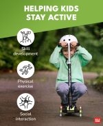 Sklopivi trotinet za decu Swift 3 svetleća točka do 50kg zelena Bold Cube - Слика 11