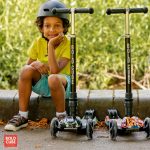 Sklopivi trotinet za decu Swift 3 svetleća točka do 50kg zelena Bold Cube