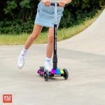 Sklopivi trotinet za decu Electro 3 svetleća točka do 50kg crna Bold Cube - Слика 4