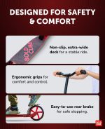 Trotinet za decu Big Burgundy 2 točka do 100kg crna/bordo Bold Cube - Слика 6