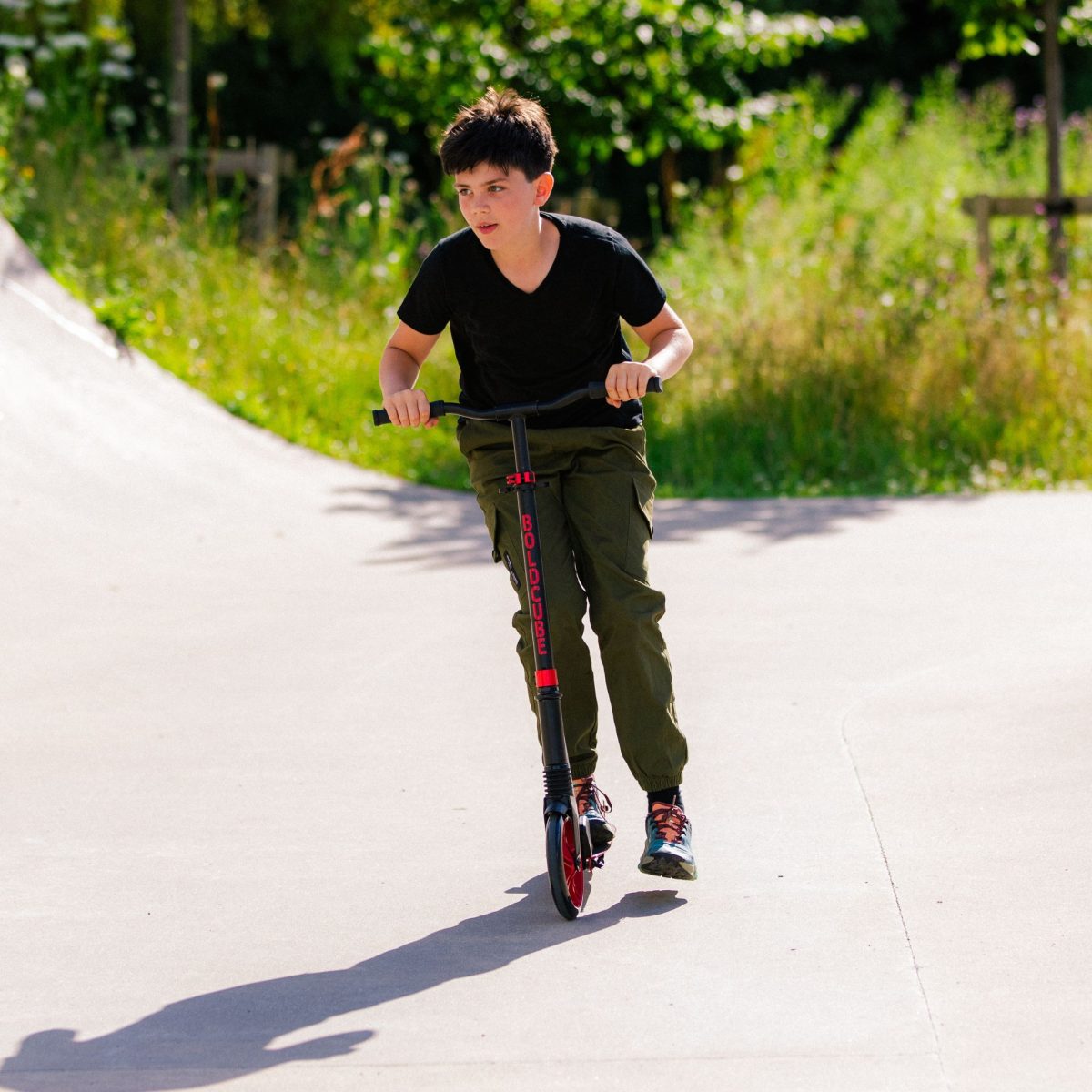 Trotinet za decu Big Burgundy 2 točka do 100kg crna/bordo Bold Cube - Слика 12