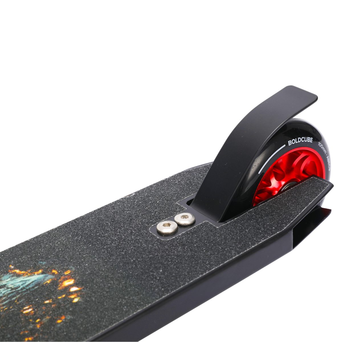 Trotinet za decu Stunt Deluxe scooter Black Fire 2 točka do 100 kg crna/crvena Bold Cube - Слика 10