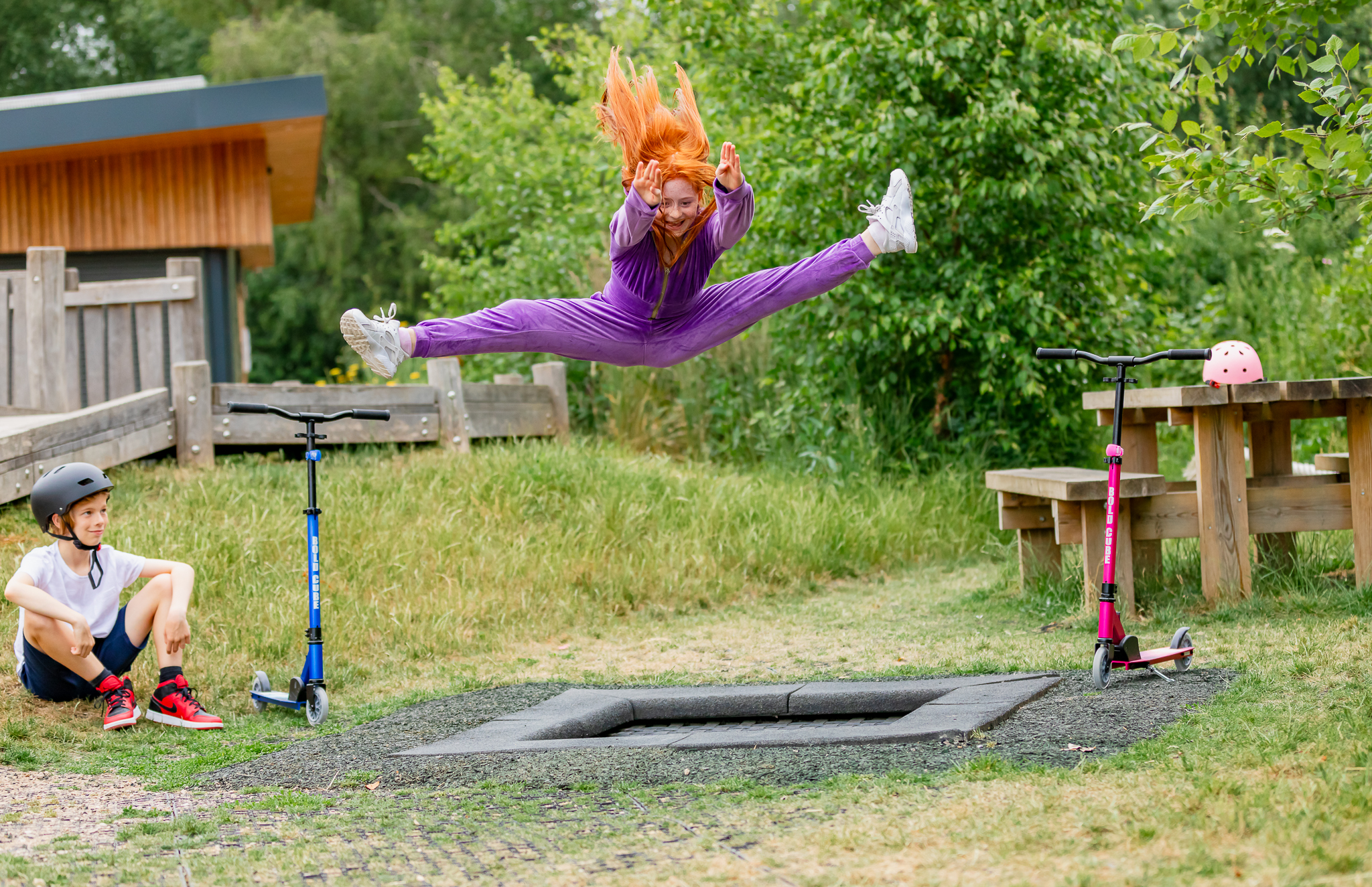 Copy-of-IMG_5433-1_1 Trotinet za decu Deluxe Fuchsia 2 točka do 100 kg roze Bold Cube - Слика 1