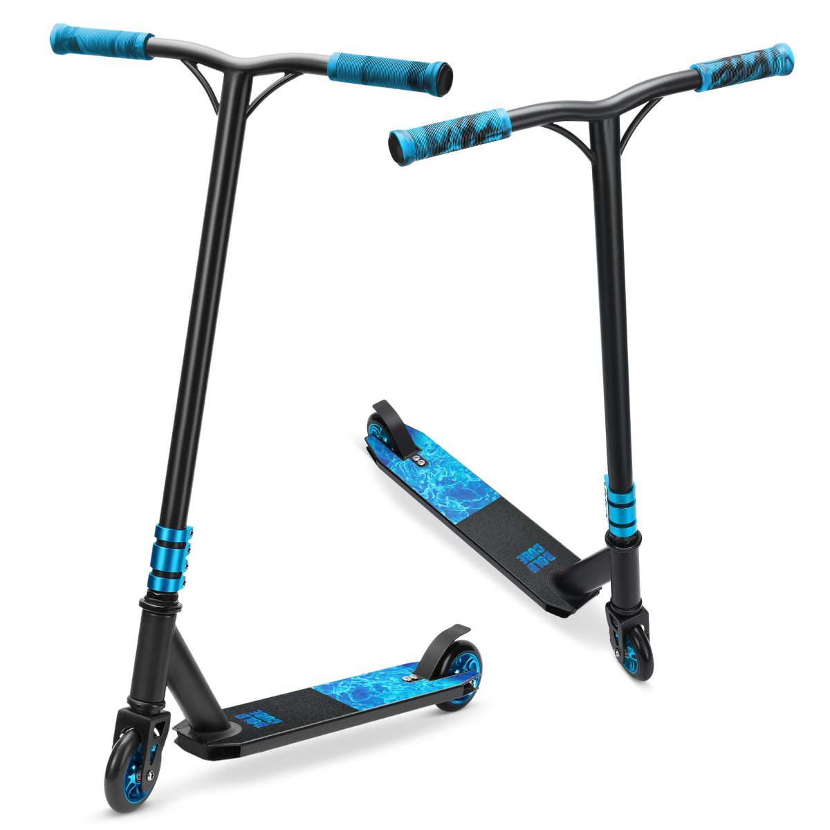 Trotinet za decu Stunt Deluxe scooter Light Water 2 točka do 100 kg plava Bold Cube - Слика 8