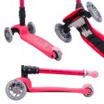 Sklopivi trotinet za decu Mala sirena 3 svetleća točka do 50kg roze Bold Cube - Слика 13