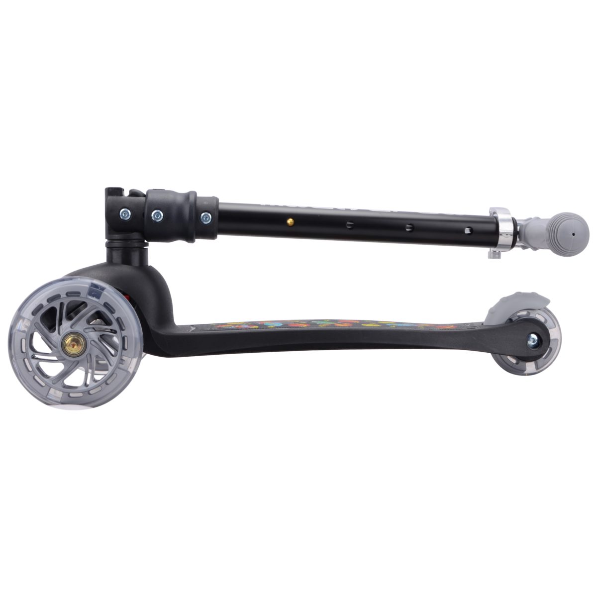 Sklopivi trotinet za decu Raketa 3 svetleća točka do 50kg crna Bold Cube - Слика 8