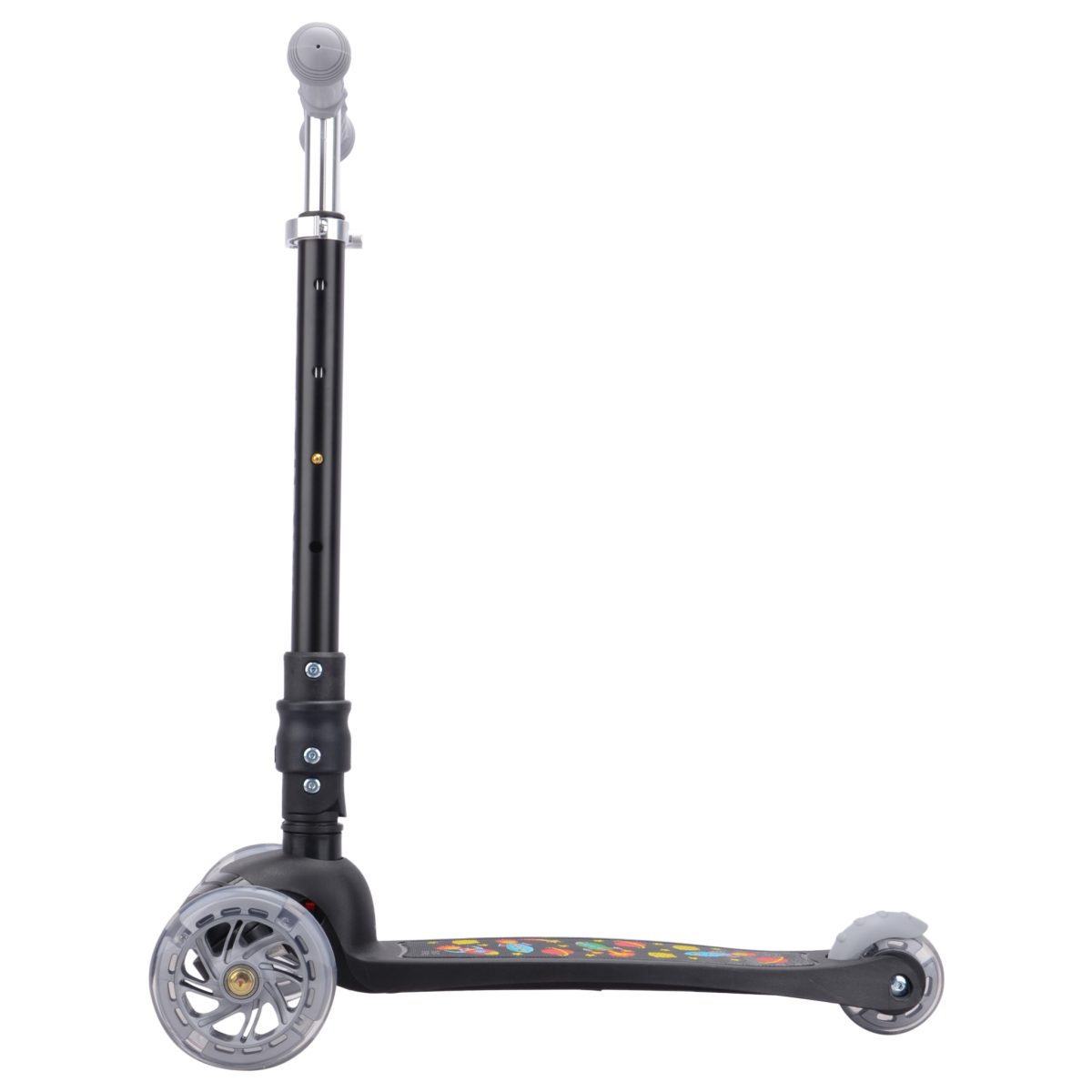 Sklopivi trotinet za decu Raketa 3 svetleća točka do 50kg crna Bold Cube - Слика 10