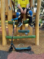 Trotinet za decu FR59243 sa 2 svetleća točka do 50kg plavi Cool Wheels - Слика 10