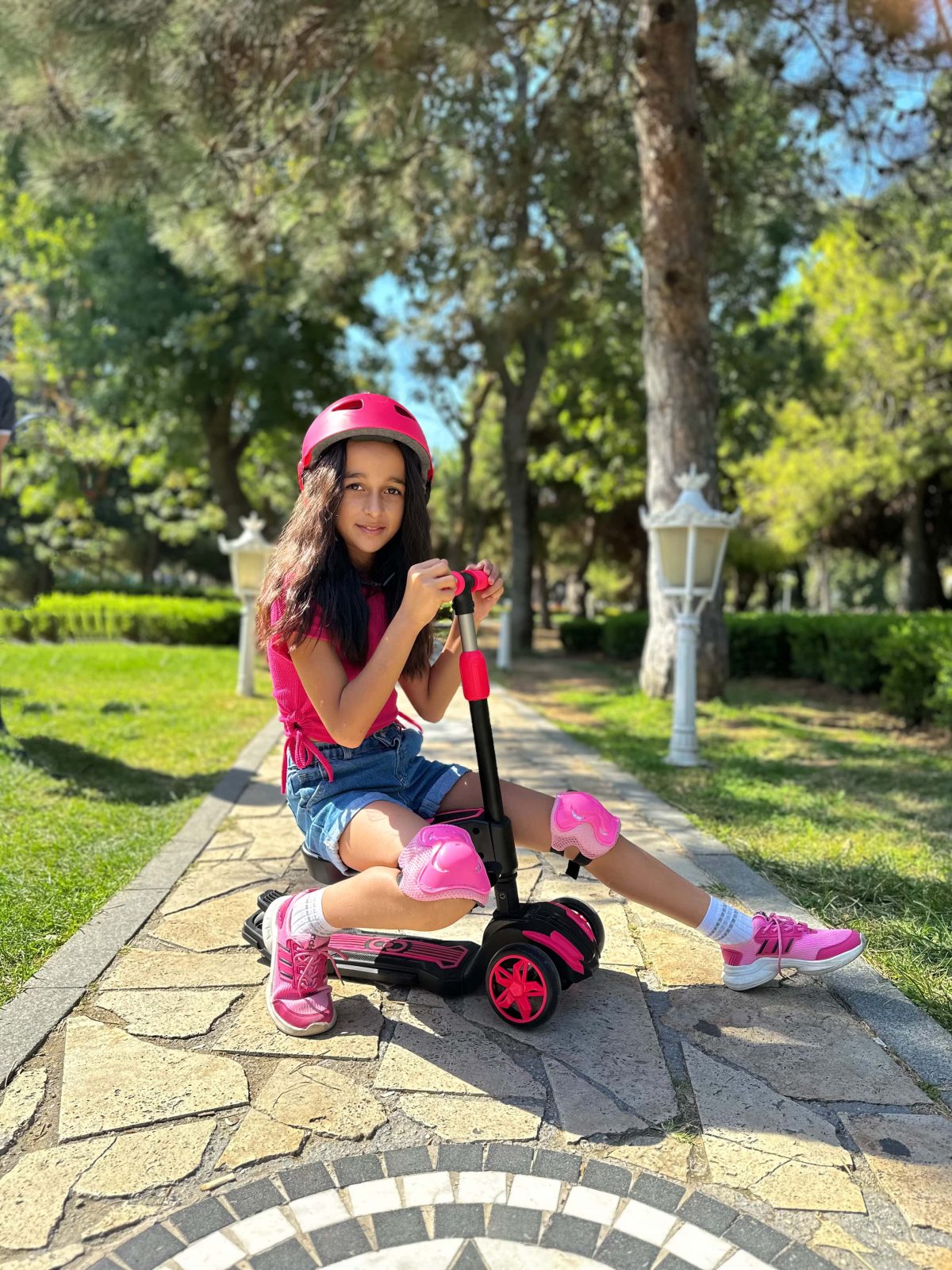 Trotinet guralica za decu  Combo Scooter 3 točka do 30kg roze Cool Wheels - Слика 12