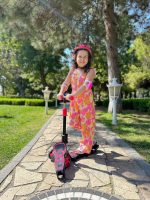 Trotinet guralica za decu Combo Scooter 3 točka do 30kg roze Cool Wheels