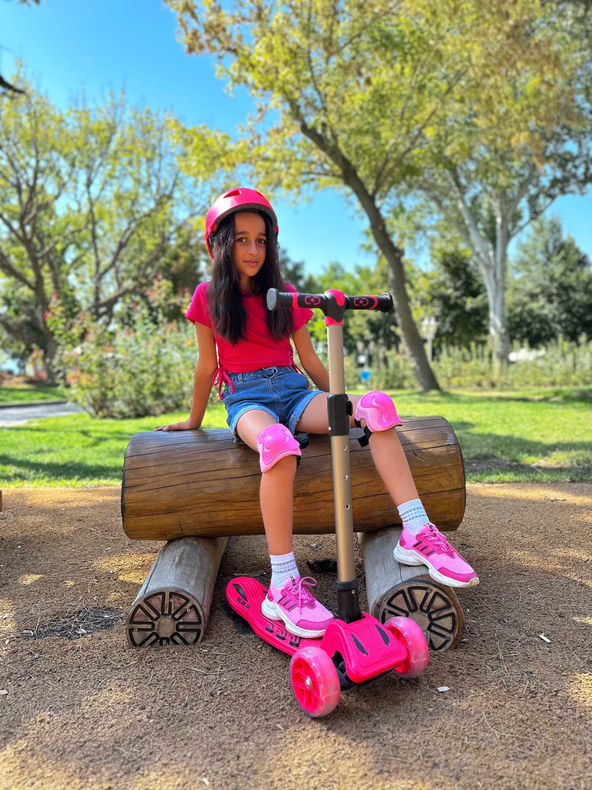 Sklopivi trotinet za decu Maxi Twist sa 3 svetleća točka do 50kg roze Cool Wheels - Слика 13