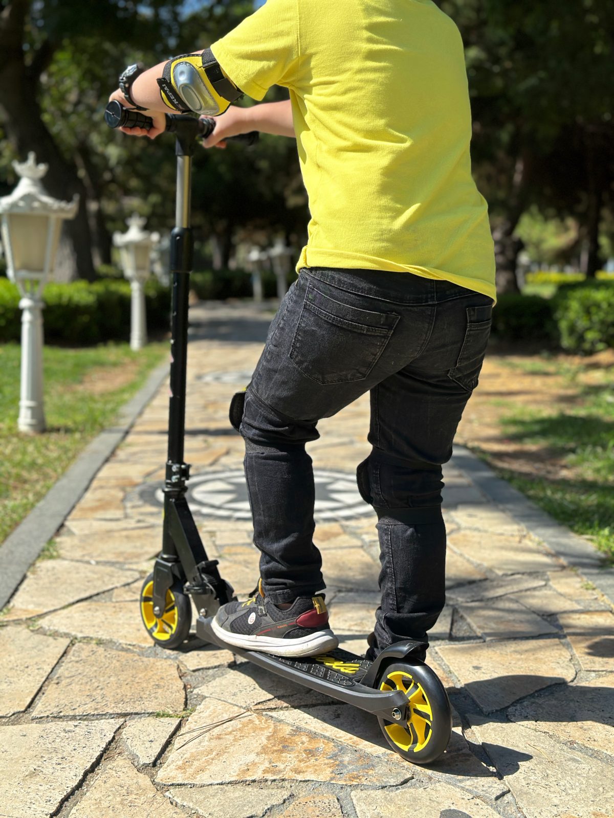 Trotinet za decu FR58345 2 točka do 100 kg žuti Cool Wheels - Слика 7