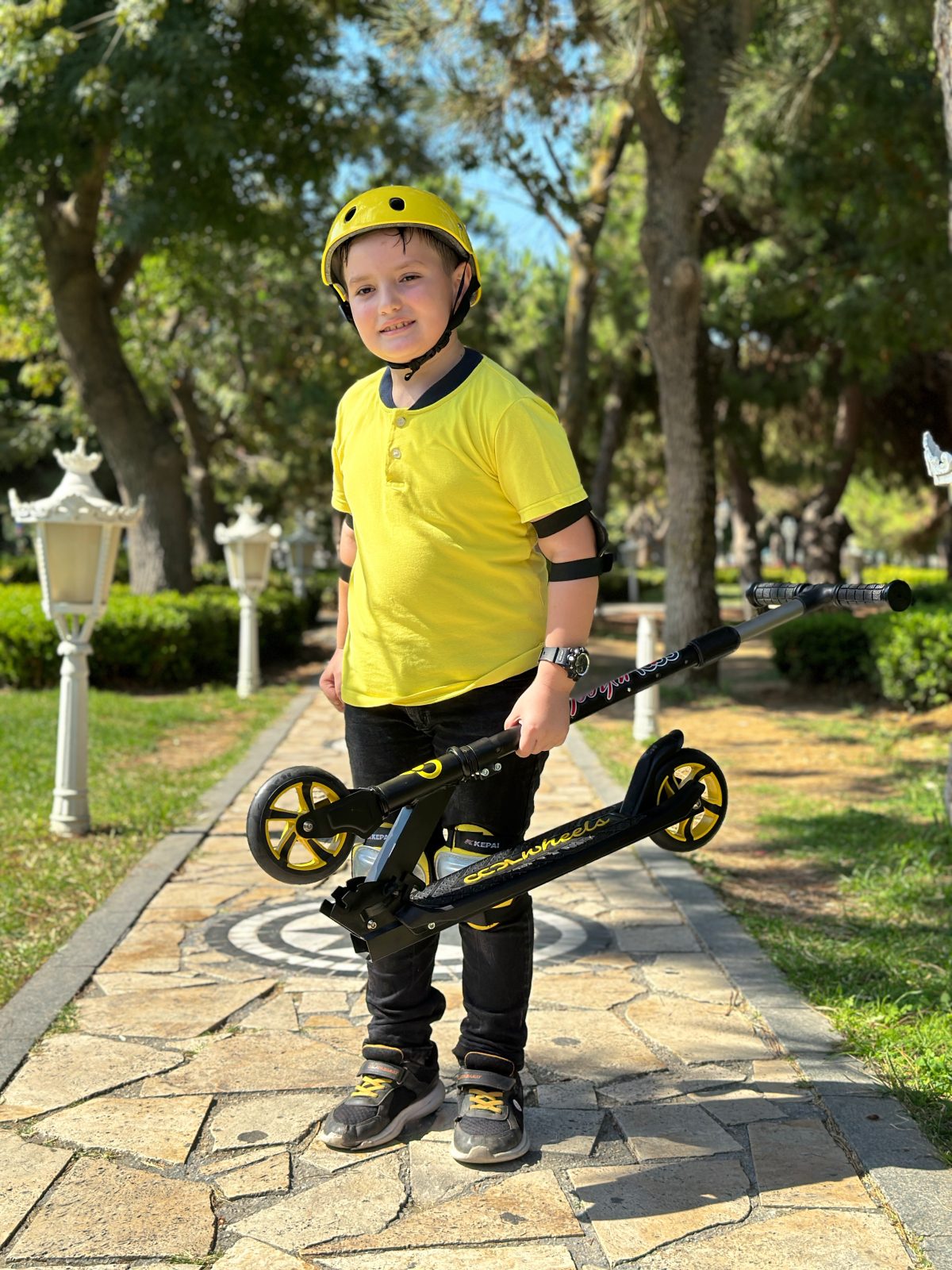 Trotinet za decu FR58345 2 točka do 100 kg žuti Cool Wheels - Слика 10