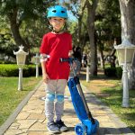 Sklopivi trotinet za decu  Maxi Twist 3 svetleća točka do 50kg plavi Cool Wheels