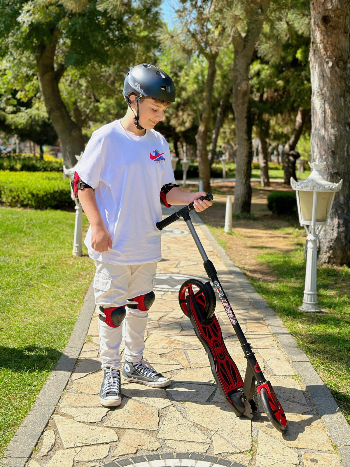 Trotinet za decu FR59236 2 točka do 100 kg crveni Cool Wheels - Слика 12