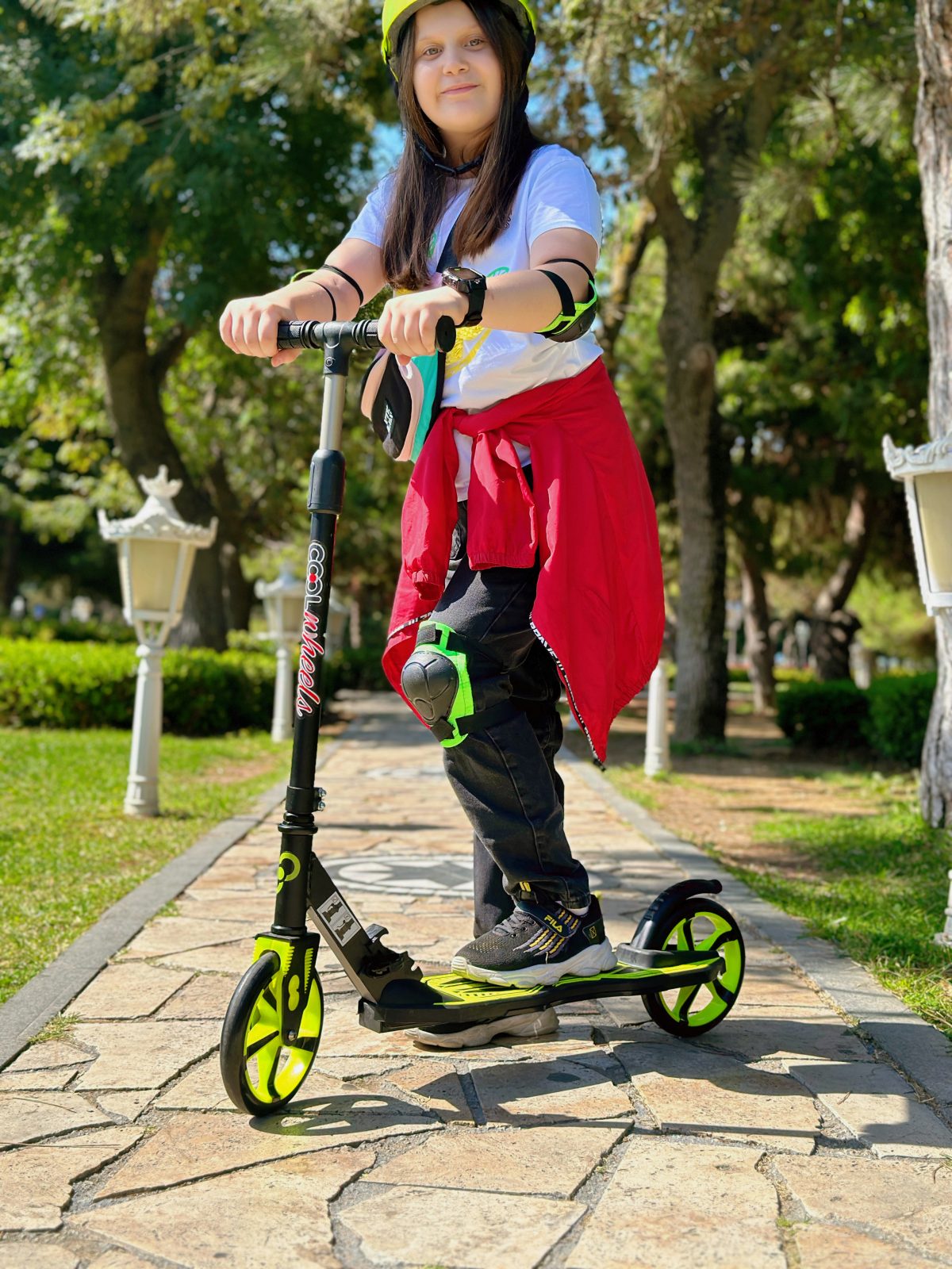 Trotinet za decu FR58499 2 točka do 100 kg neon Cool Wheels - Слика 6